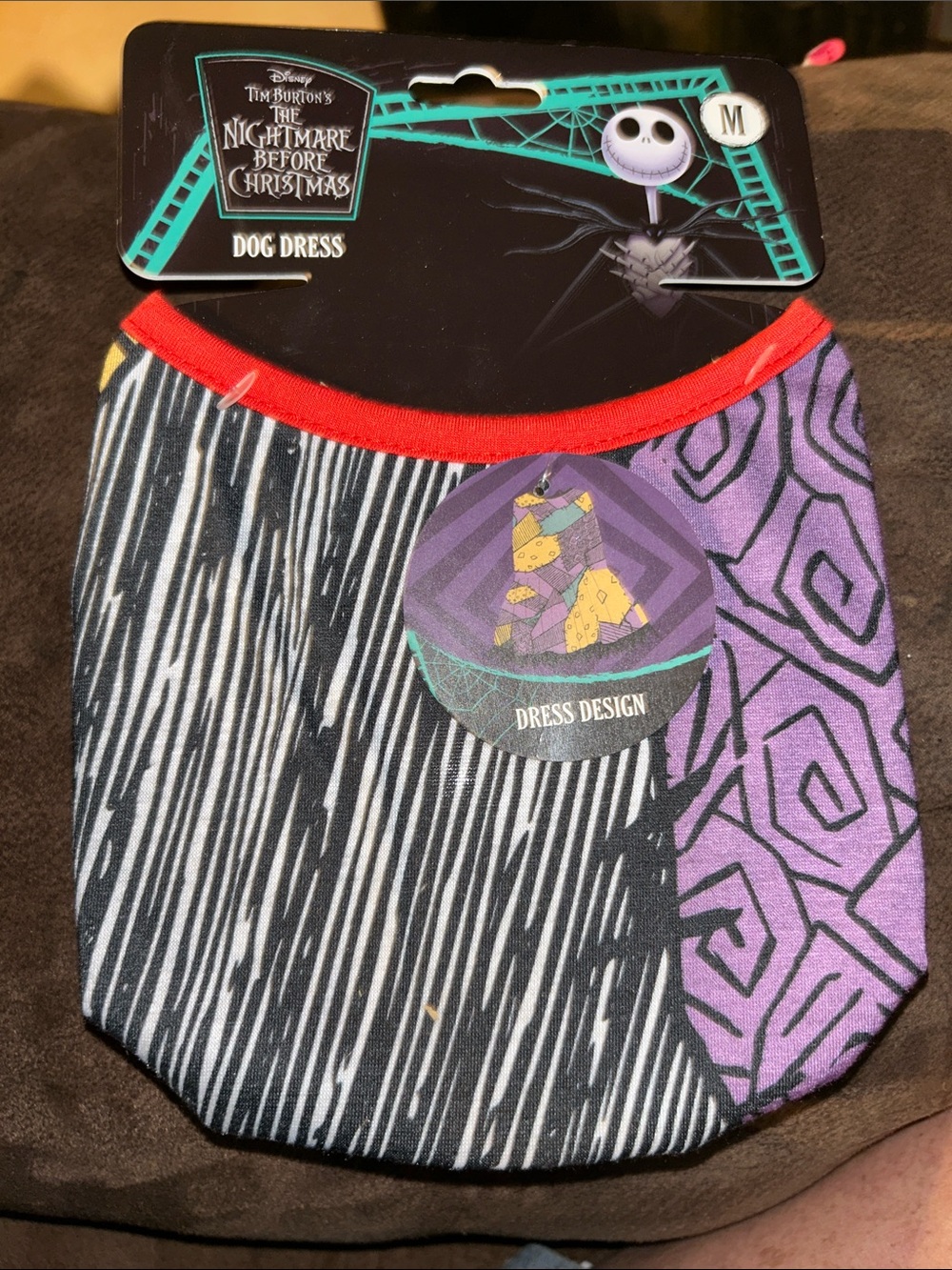 Disney The Nightmare Before Christmas Dog Dress - Black, White, Purple, Red